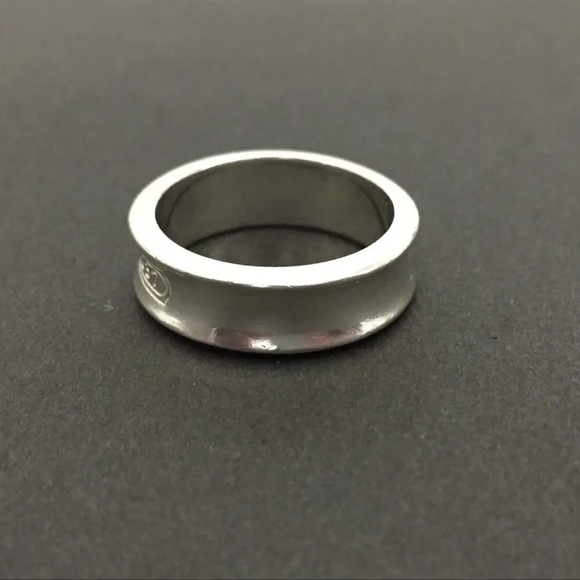 TIFFANY & CO. (Sz 6.5 US) 1837 Silver T&Co. 925 Thick Band Ring - Picture 6 of 13